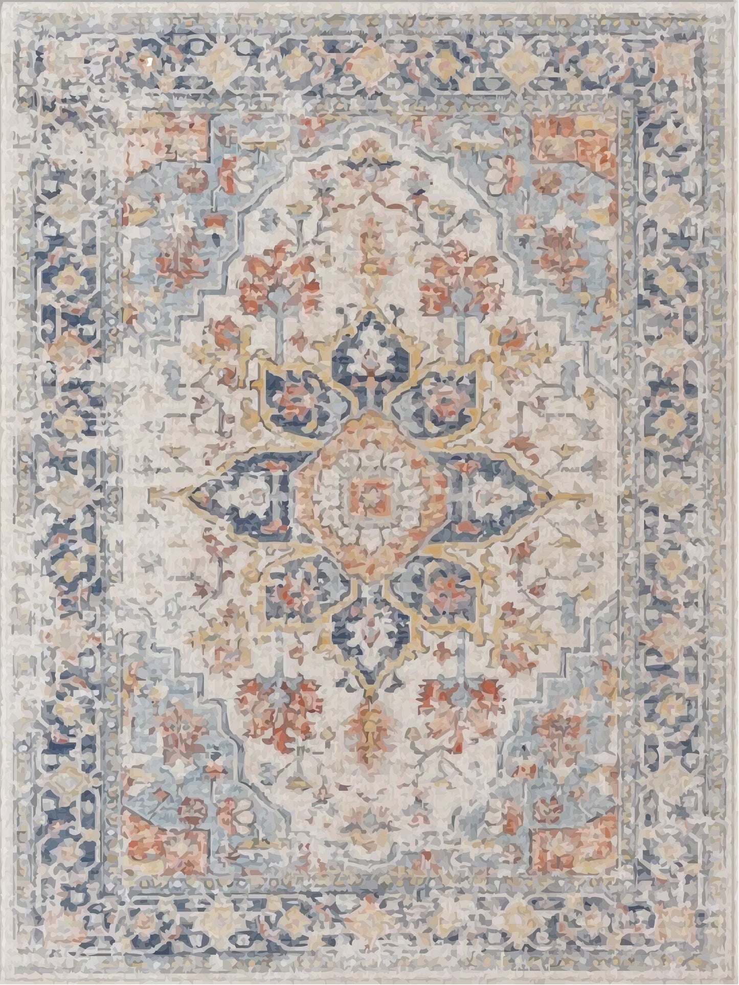 Kameleon Boho 65 Rug – washable, anti-slip felt rubber, eco-friendly custom design