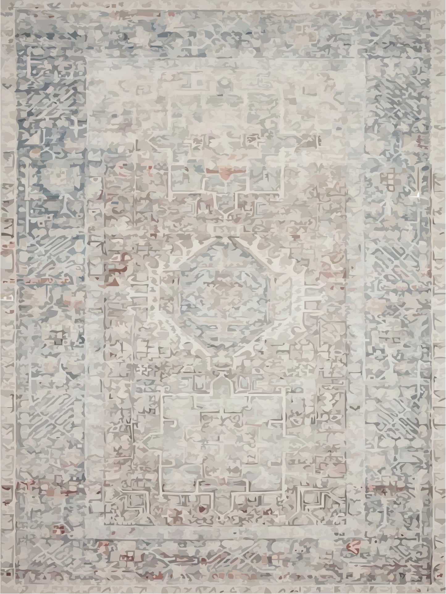 Kameleon Boho 25 Rug – washable, anti-slip felt rubber, eco-friendly custom design