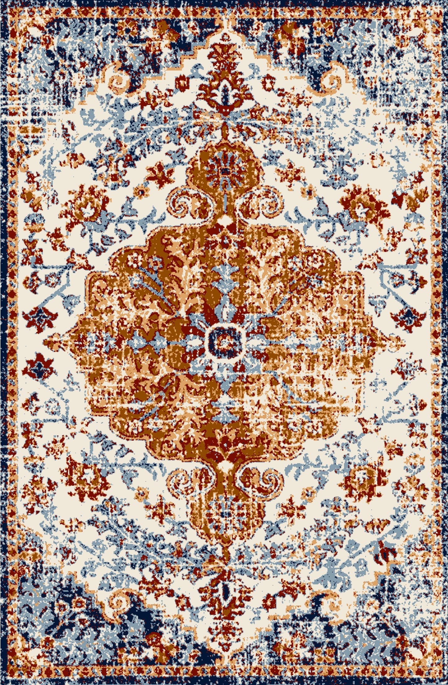Kameleon Boho 14 Rug – washable, anti-slip felt rubber, eco-friendly custom design