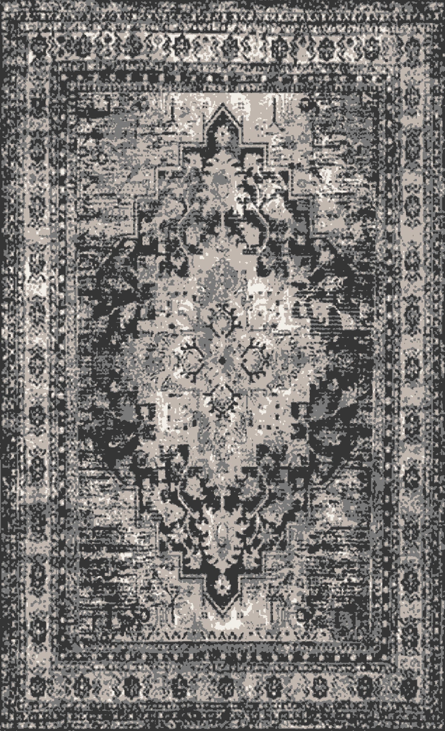 Kameleon Boho 19 Rug – washable, anti-slip felt rubber, eco-friendly custom design