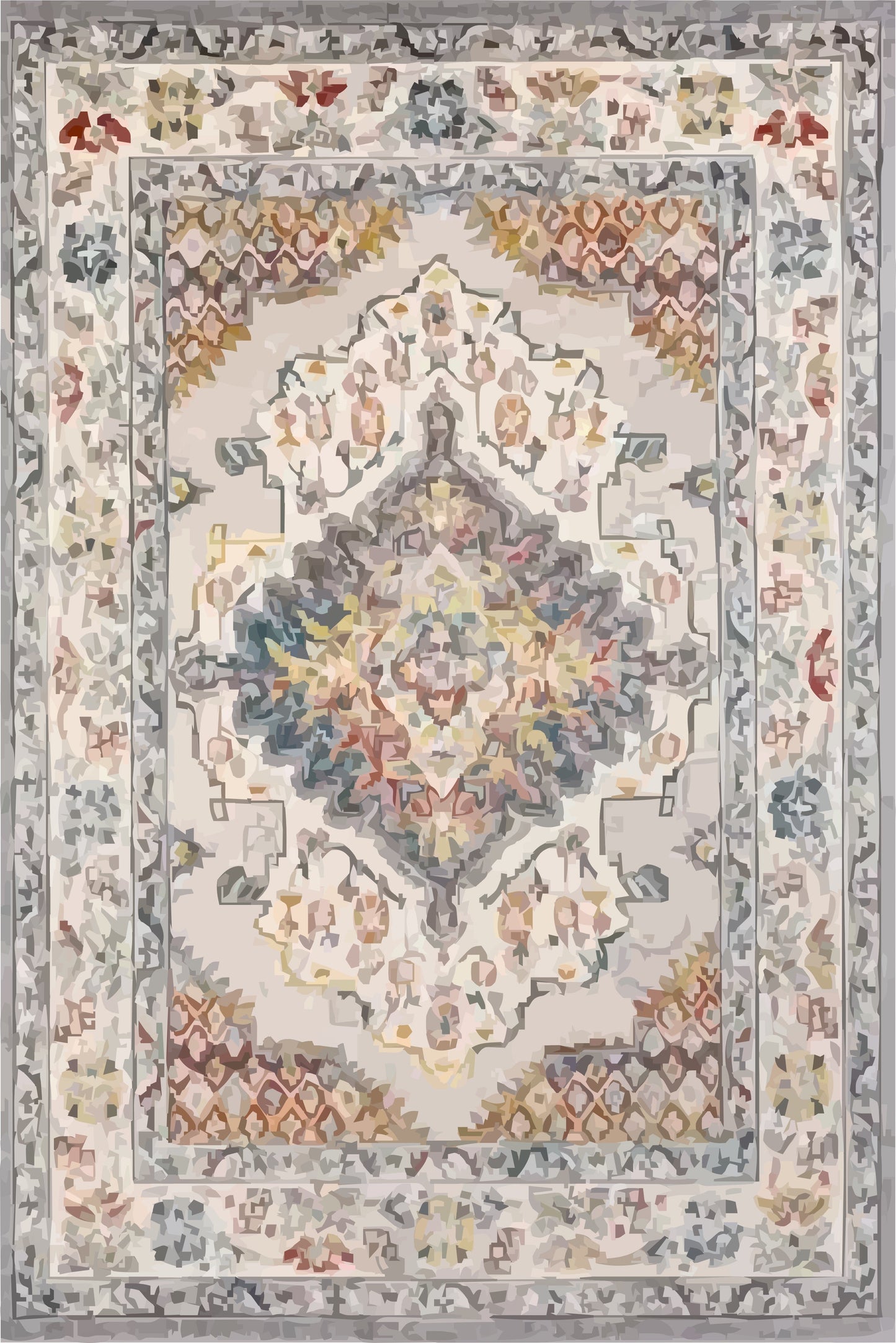 Kameleon Turkish 1 Rug – washable, anti-slip felt rubber, eco-friendly custom design
