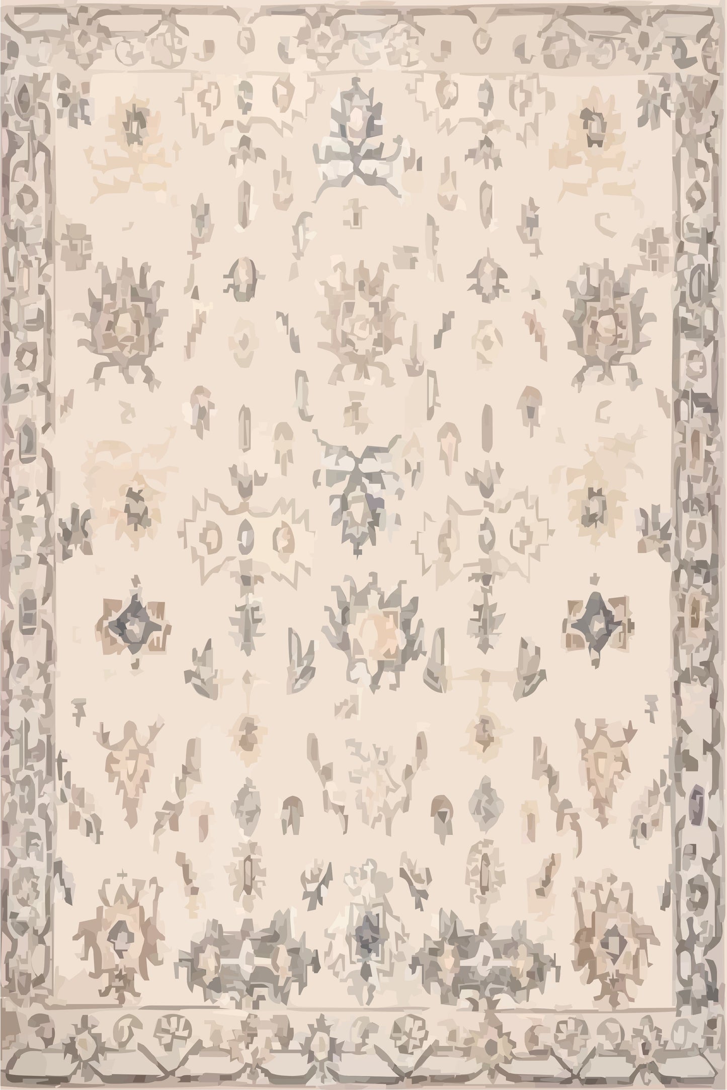 Kameleon Turkish 9 Rug – washable, anti-slip felt rubber, eco-friendly custom design