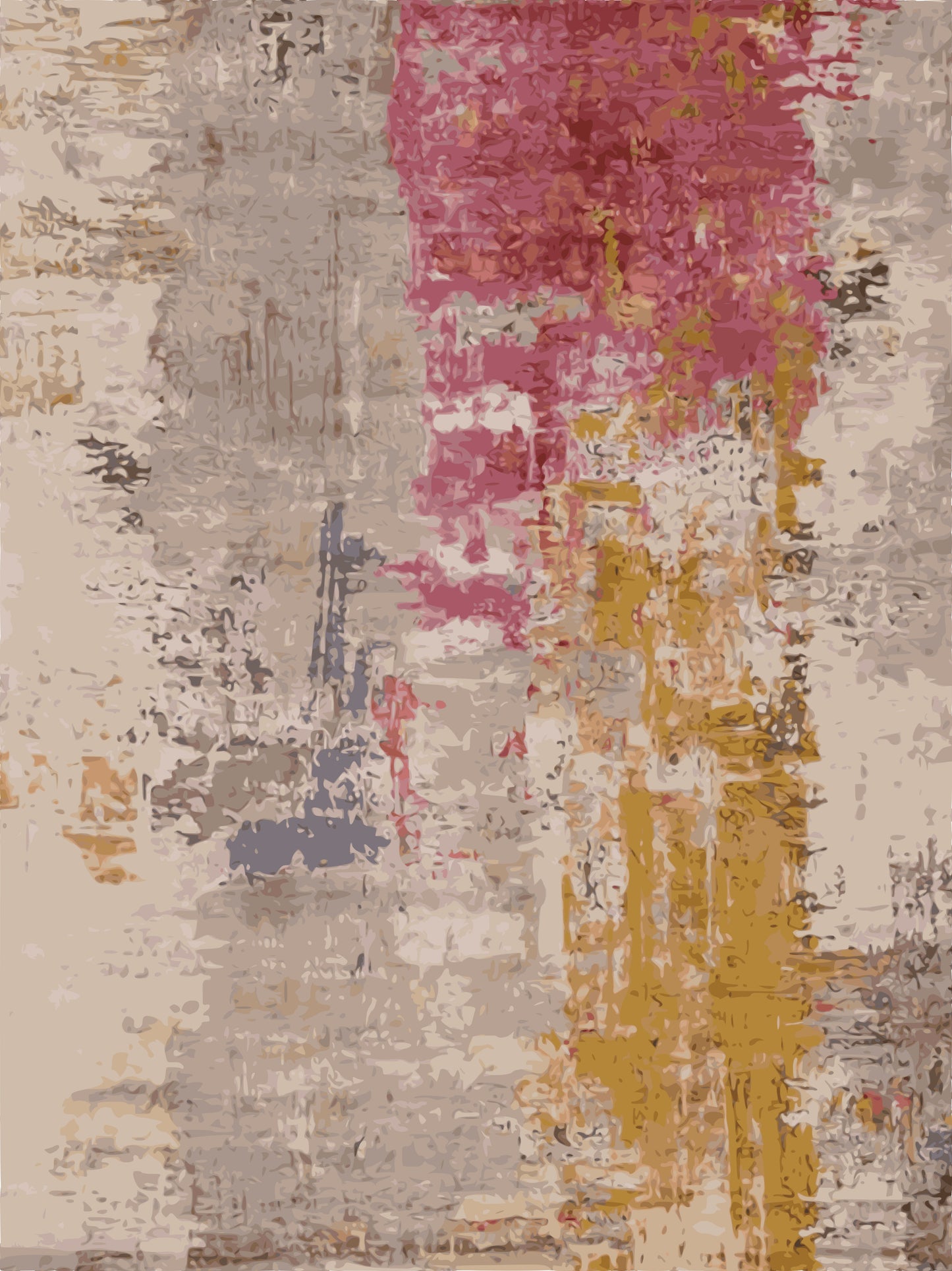 Kameleon Abstract 1 Rug | Washable Rug, Anti-Slip, Custom Size – Kameleon