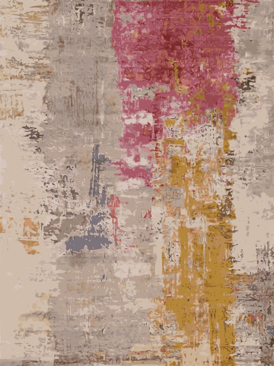 Kameleon Abstract 1 Rug | Washable Rug, Anti-Slip, Custom Size – Kameleon