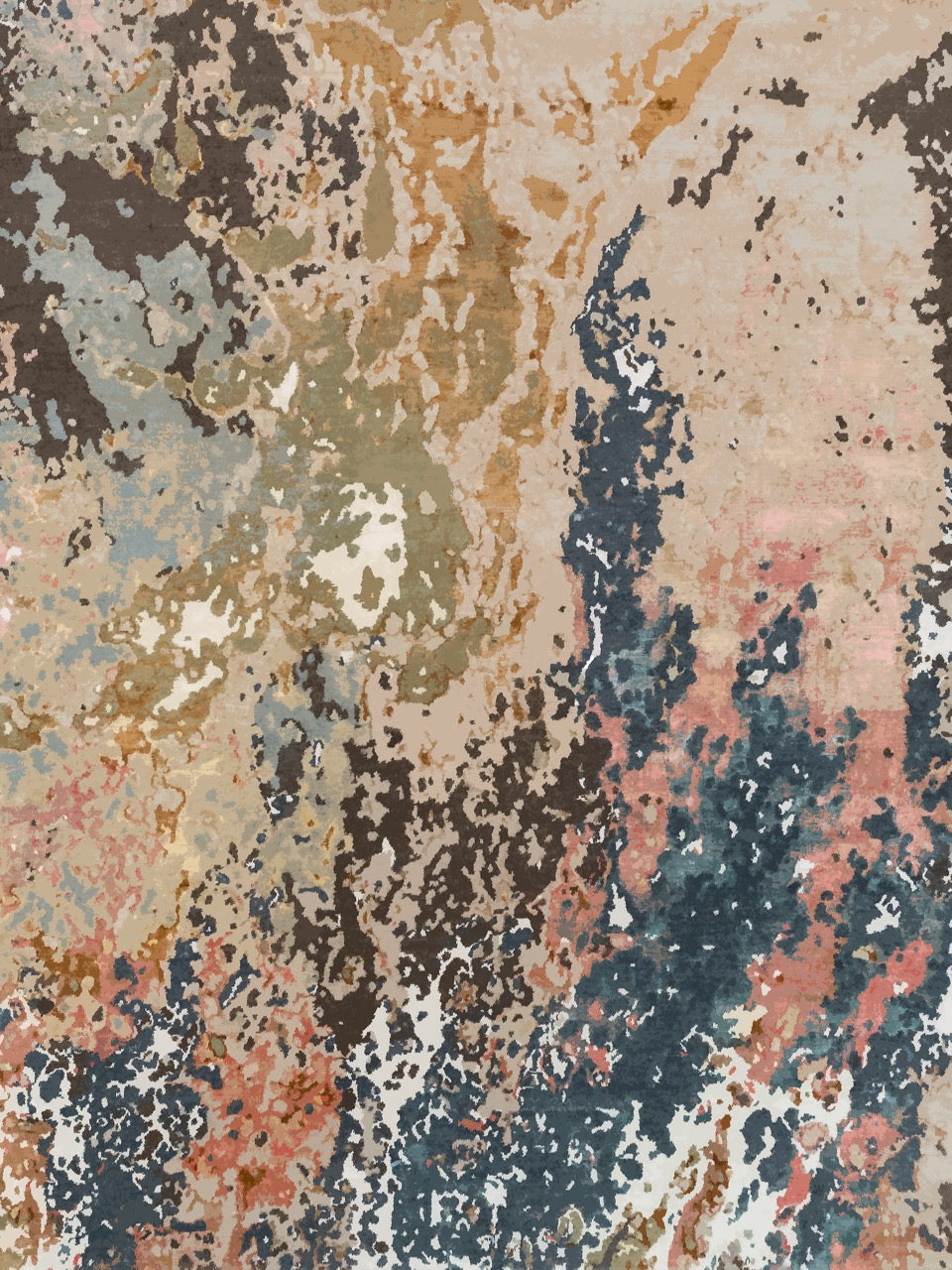 Kameleon Abstract 20 Rug | Washable Rug, Anti-Slip, Custom Size – Kameleon