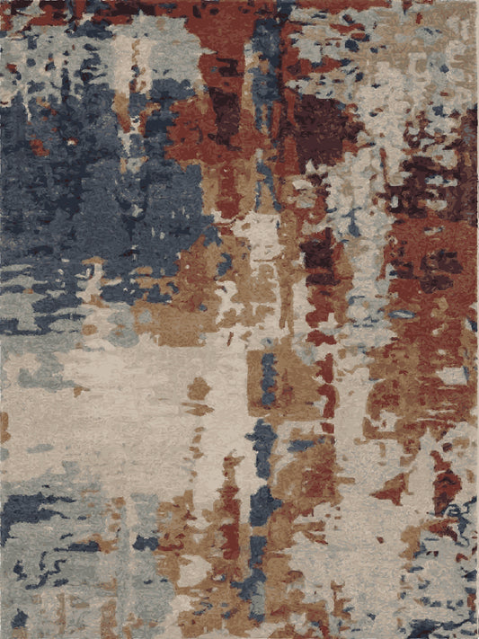 Kameleon Abstract 24 Rug | Washable Rug, Anti-Slip, Custom Size – Kameleon