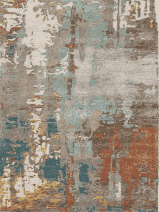 Kameleon Abstract 27 Rug | Washable Rug, Anti-Slip, Custom Size – Kameleon