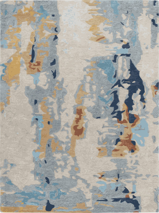 Kameleon Abstract 33 Rug | Washable Rug, Anti-Slip, Custom Size – Kameleon
