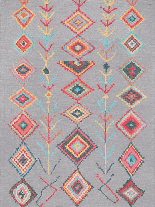 Kameleon Boho 75 Rug – washable, anti-slip felt rubber, eco-friendly custom design