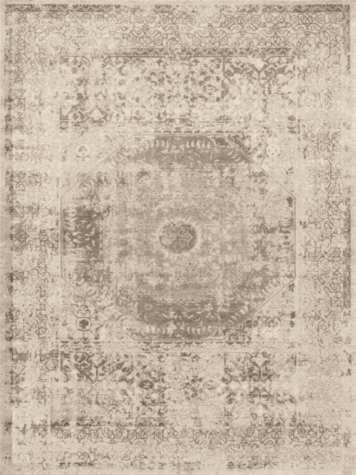 Kameleon Turkish 19 Rug – washable, anti-slip felt rubber, eco-friendly custom design