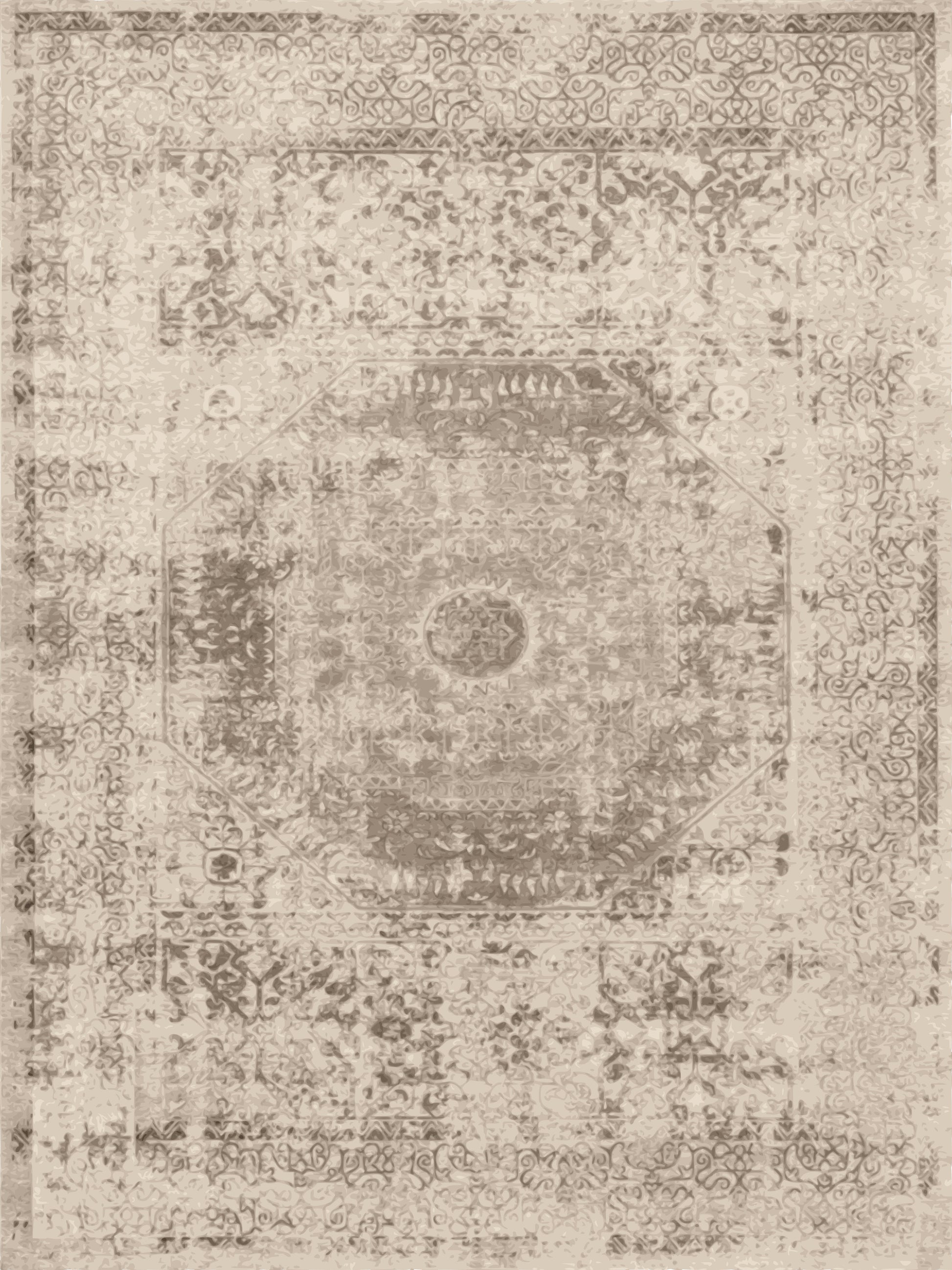 Kameleon Turkish 19 Rug – washable, anti-slip felt rubber, eco-friendly custom design
