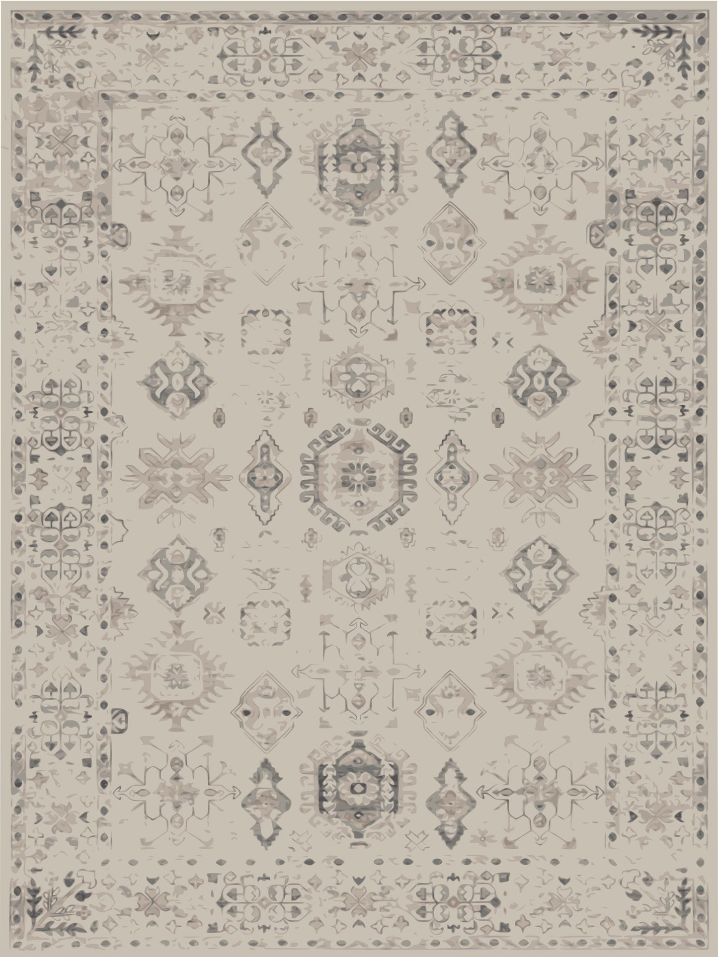 Kameleon Turkish 23 Rug – washable, anti-slip felt rubber, eco-friendly custom design