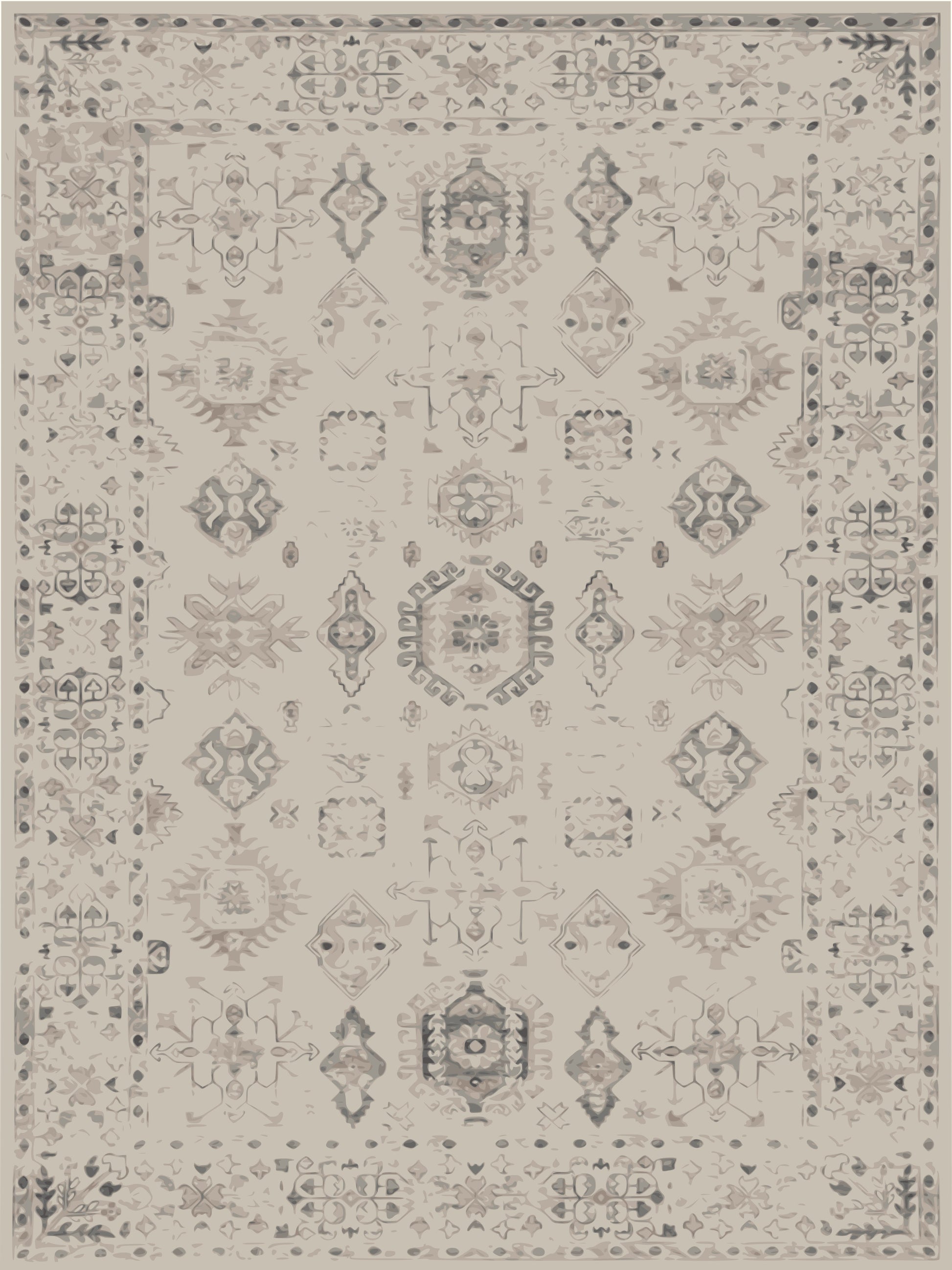 Kameleon Turkish 23 Rug – washable, anti-slip felt rubber, eco-friendly custom design