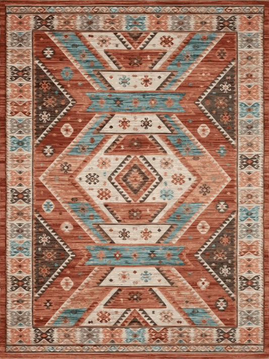Kameleon Turkish 24 Rug – washable, anti-slip felt rubber, eco-friendly custom design