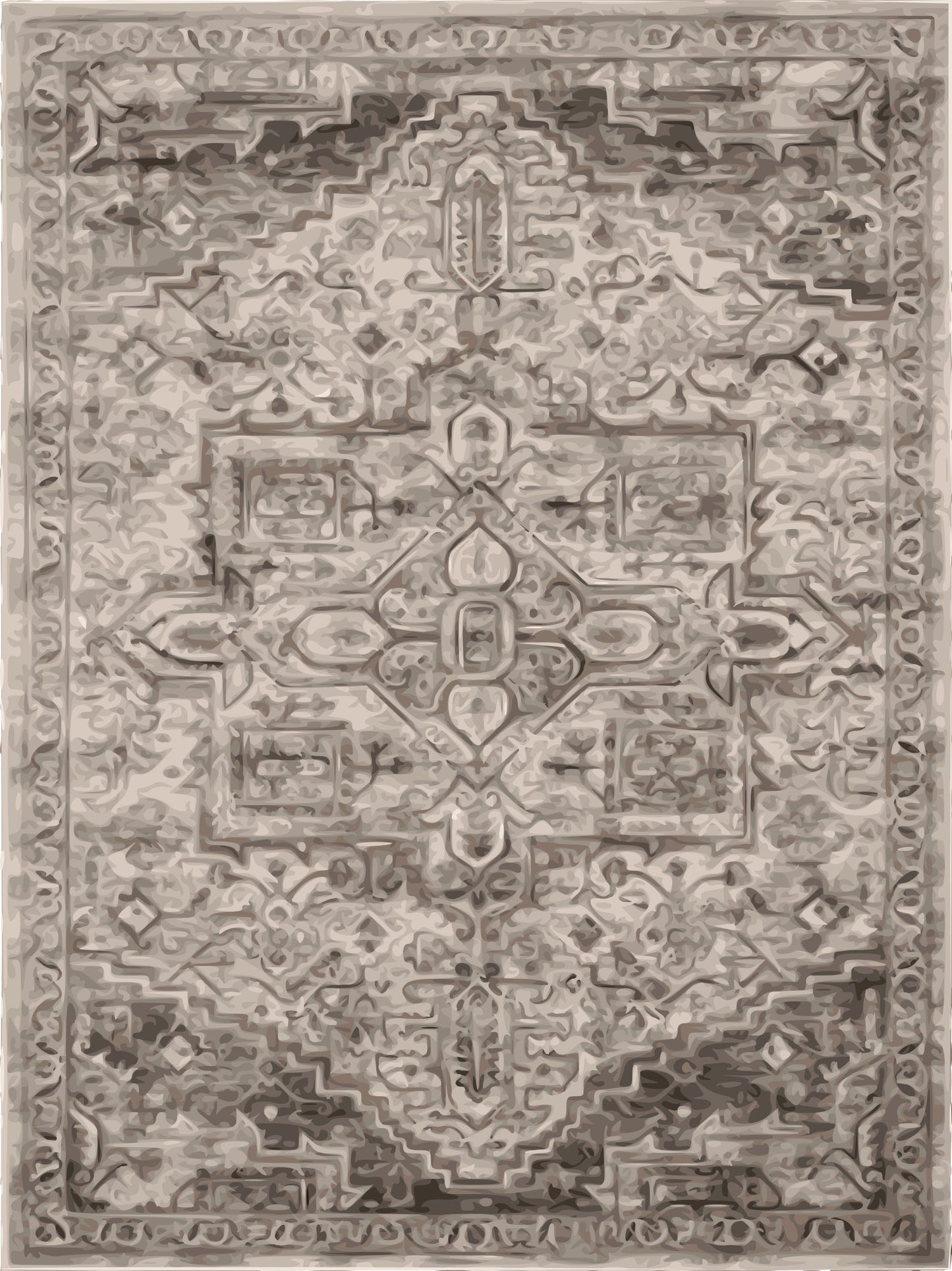 Kameleon Turkish 29 Rug – washable, anti-slip felt rubber, eco-friendly custom design