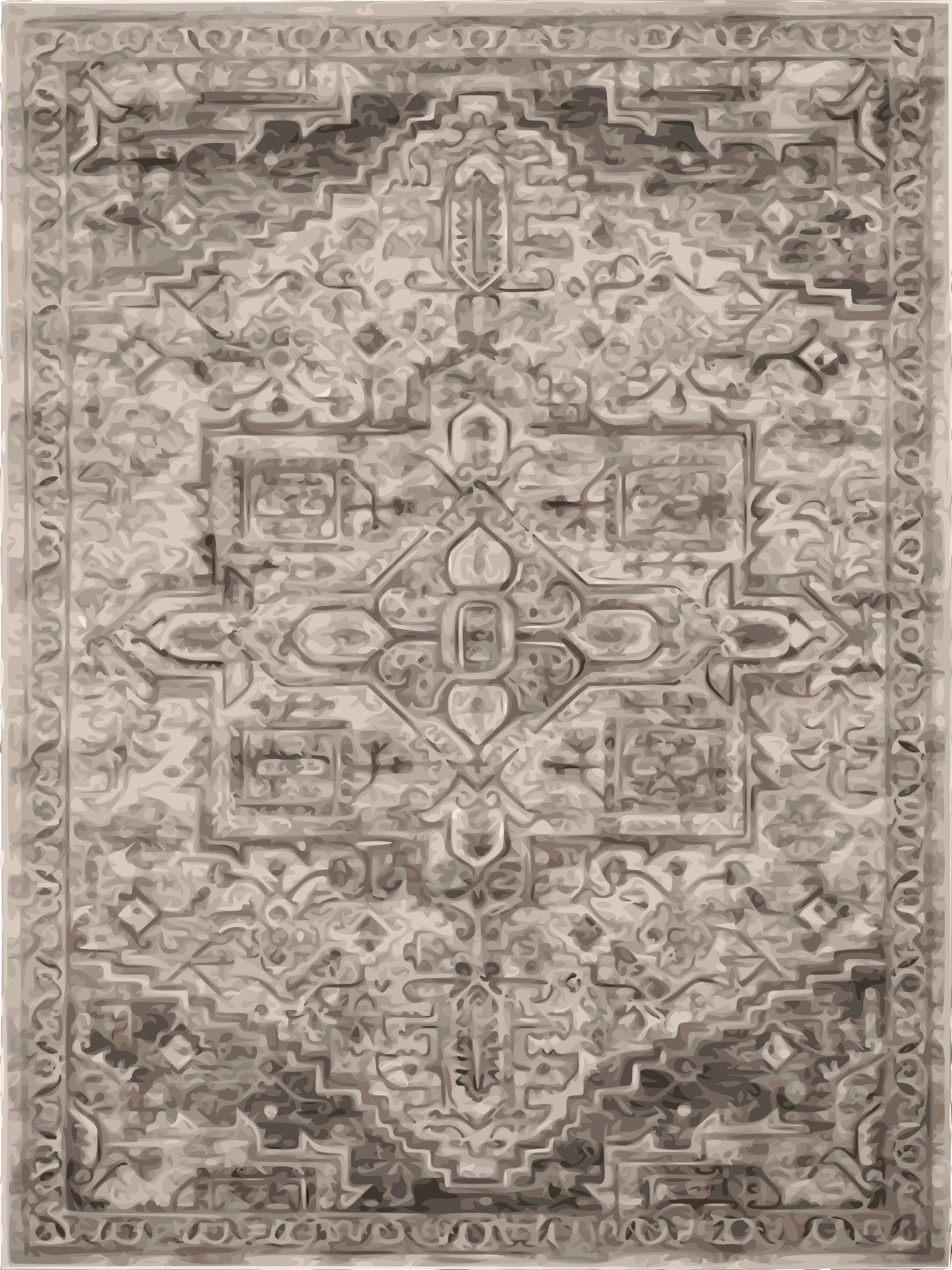 Kameleon Turkish 29 Rug – washable, anti-slip felt rubber, eco-friendly custom design