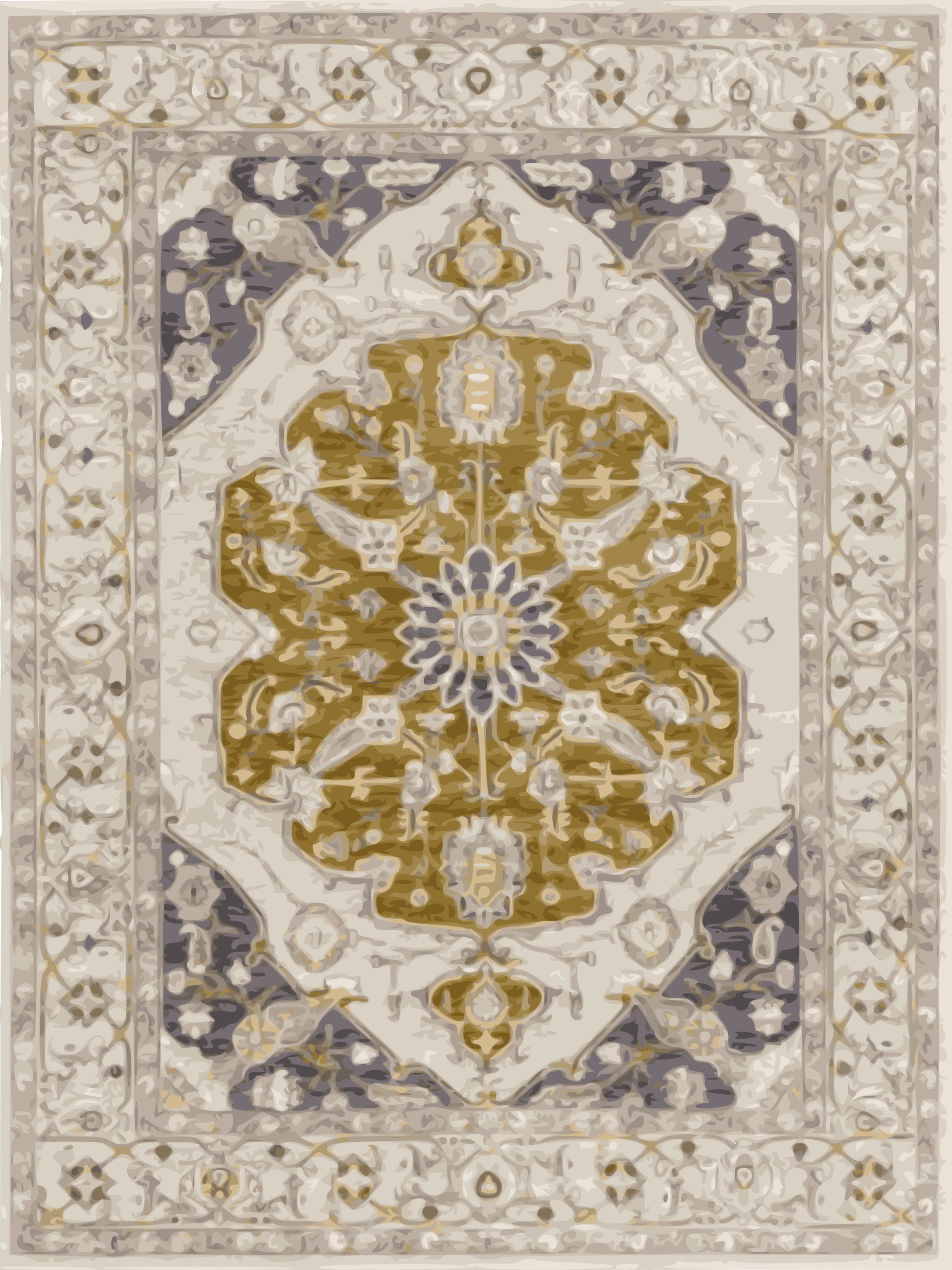 Kameleon Turkish 30 Rug – washable, anti-slip felt rubber, eco-friendly custom design