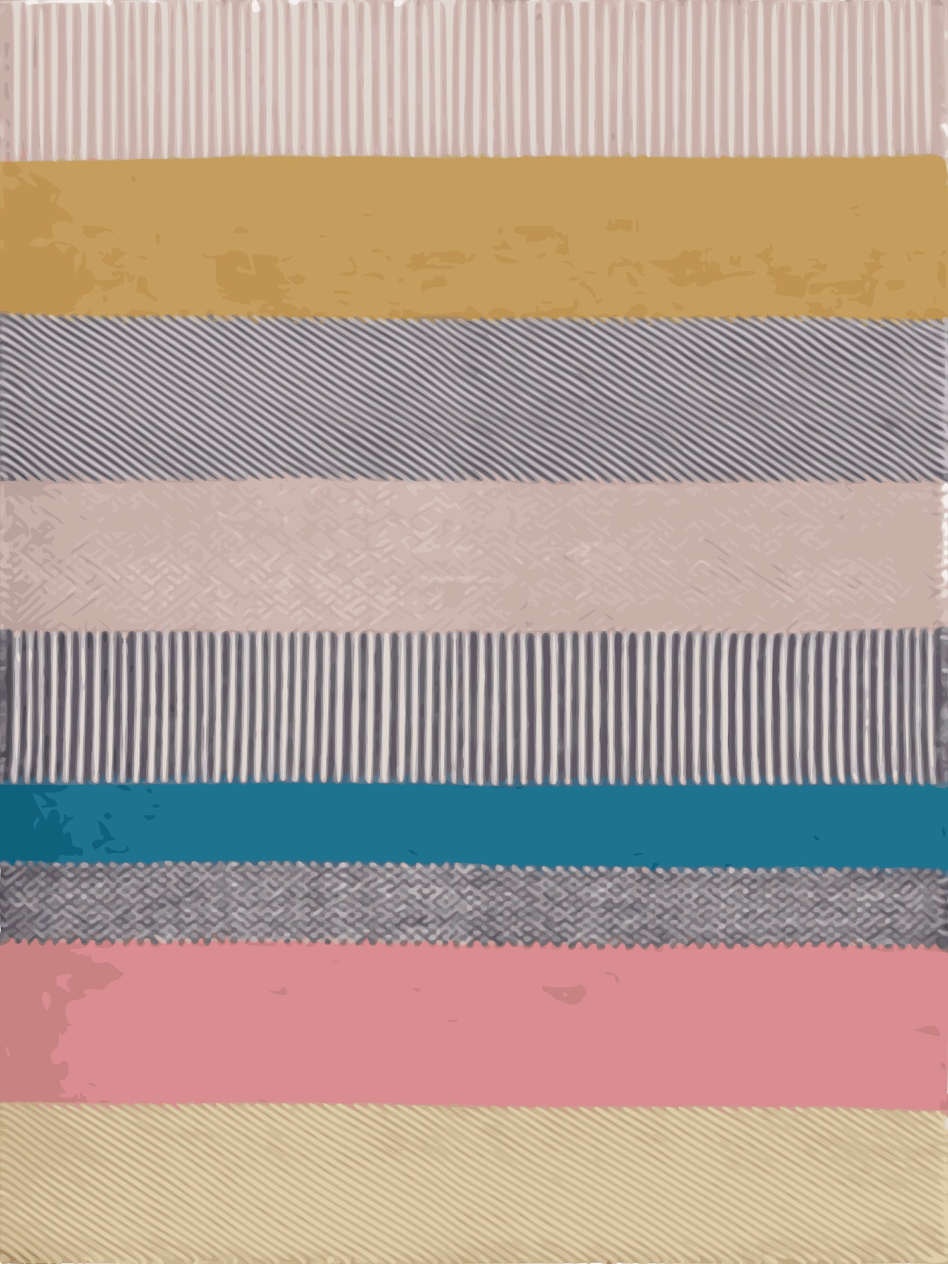 Kameleon Colorblock Rug 2 – Custom Size, Washable, Anti-Slip