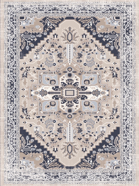 Kameleon Boho 69 Rug – washable, anti-slip felt rubber, eco-friendly custom design
