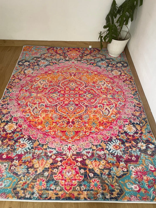 Kameleon Turkish 33 Rug – washable, anti-slip felt rubber, eco-friendly custom design