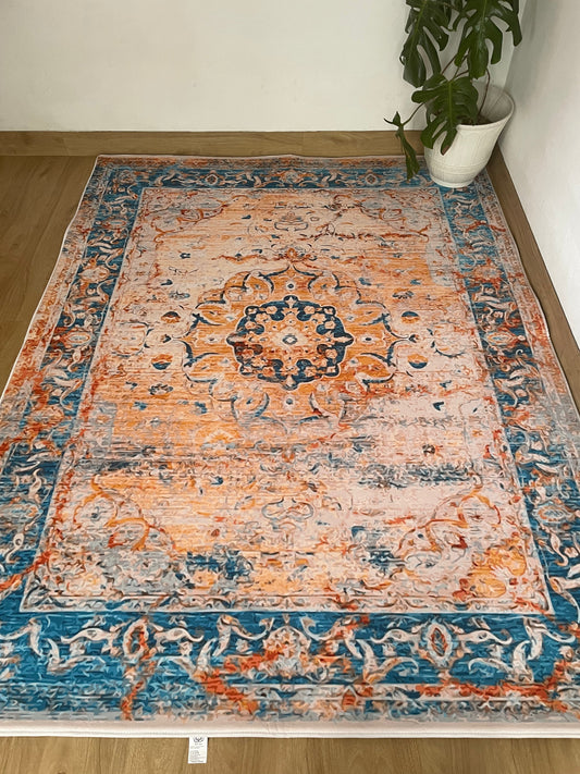 Kameleon Turkish 39 Rug – washable, anti-slip felt rubber, eco-friendly custom design