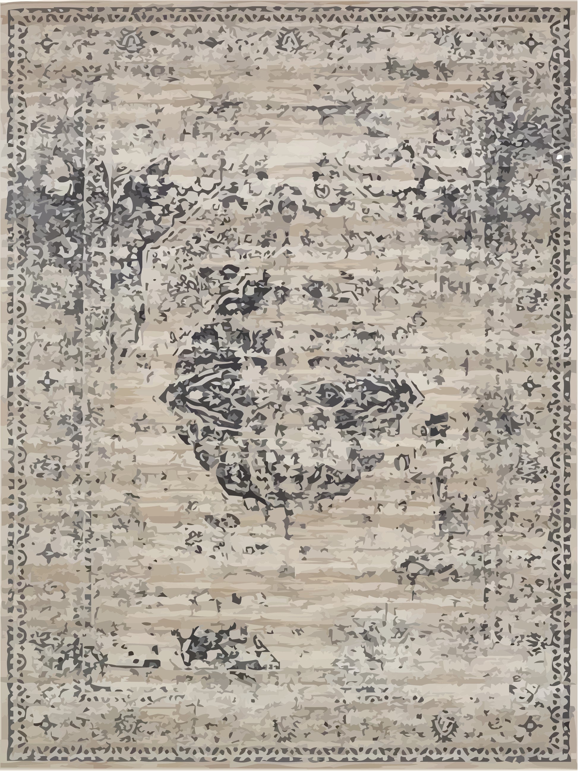 Kameleon Boho 12 Rug – washable, anti-slip felt rubber, eco-friendly custom design