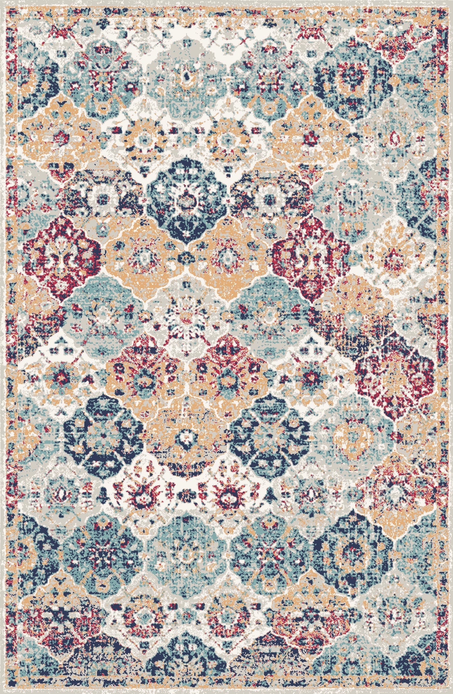 Kameleon Boho 11 Rug – washable, anti-slip felt rubber, eco-friendly custom design