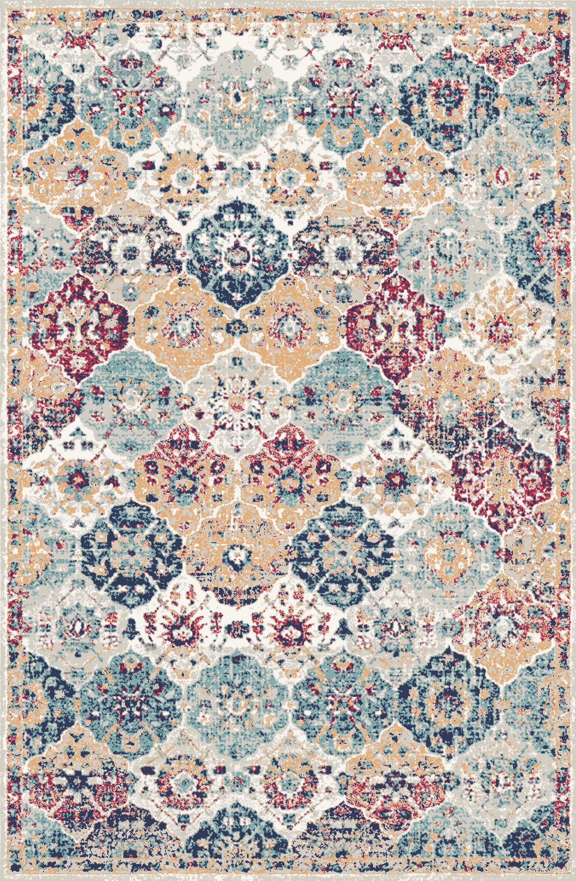 Kameleon Boho 11 Rug – washable, anti-slip felt rubber, eco-friendly custom design