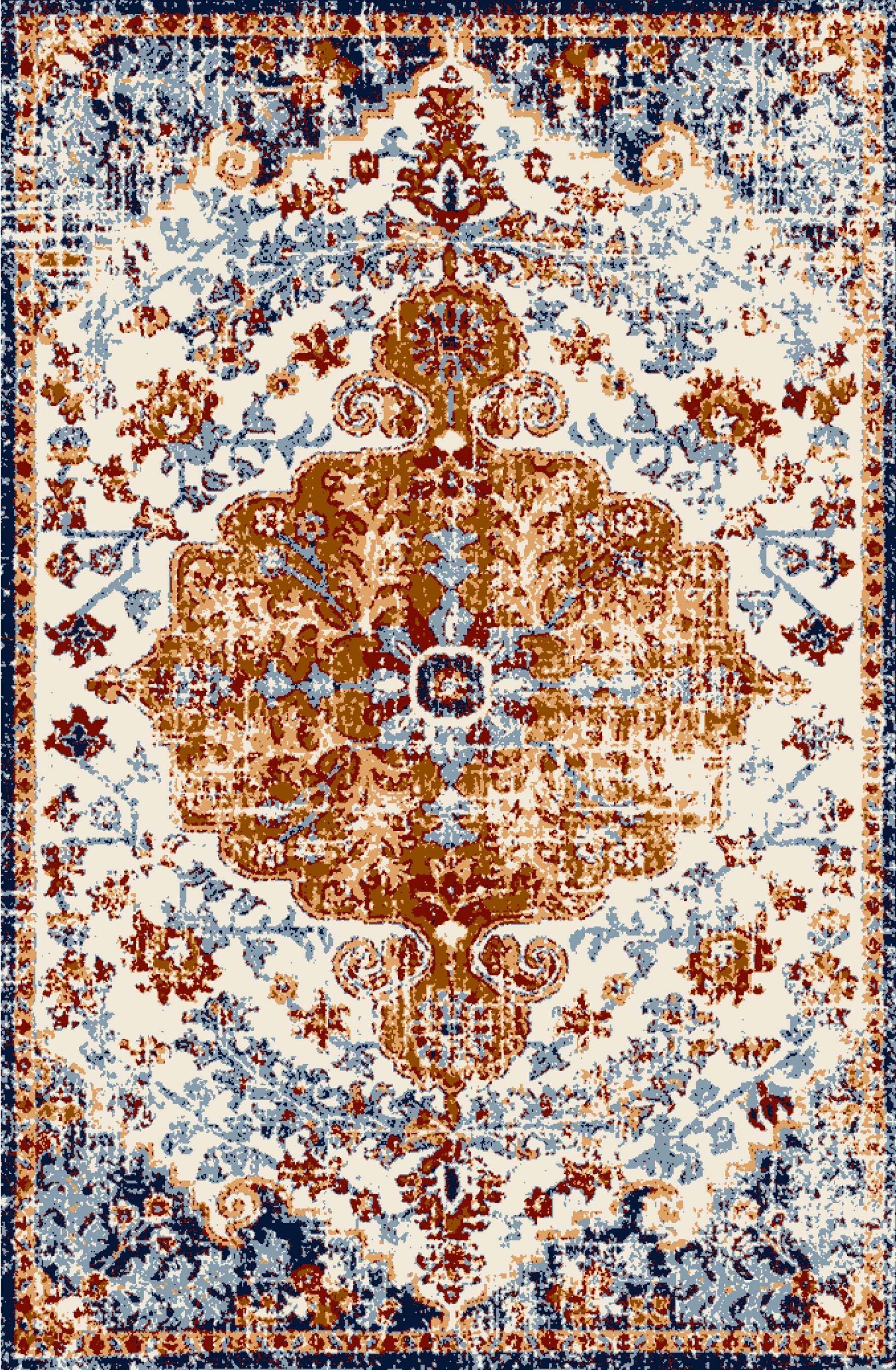 Kameleon Boho 14 Rug – washable, anti-slip felt rubber, eco-friendly custom design