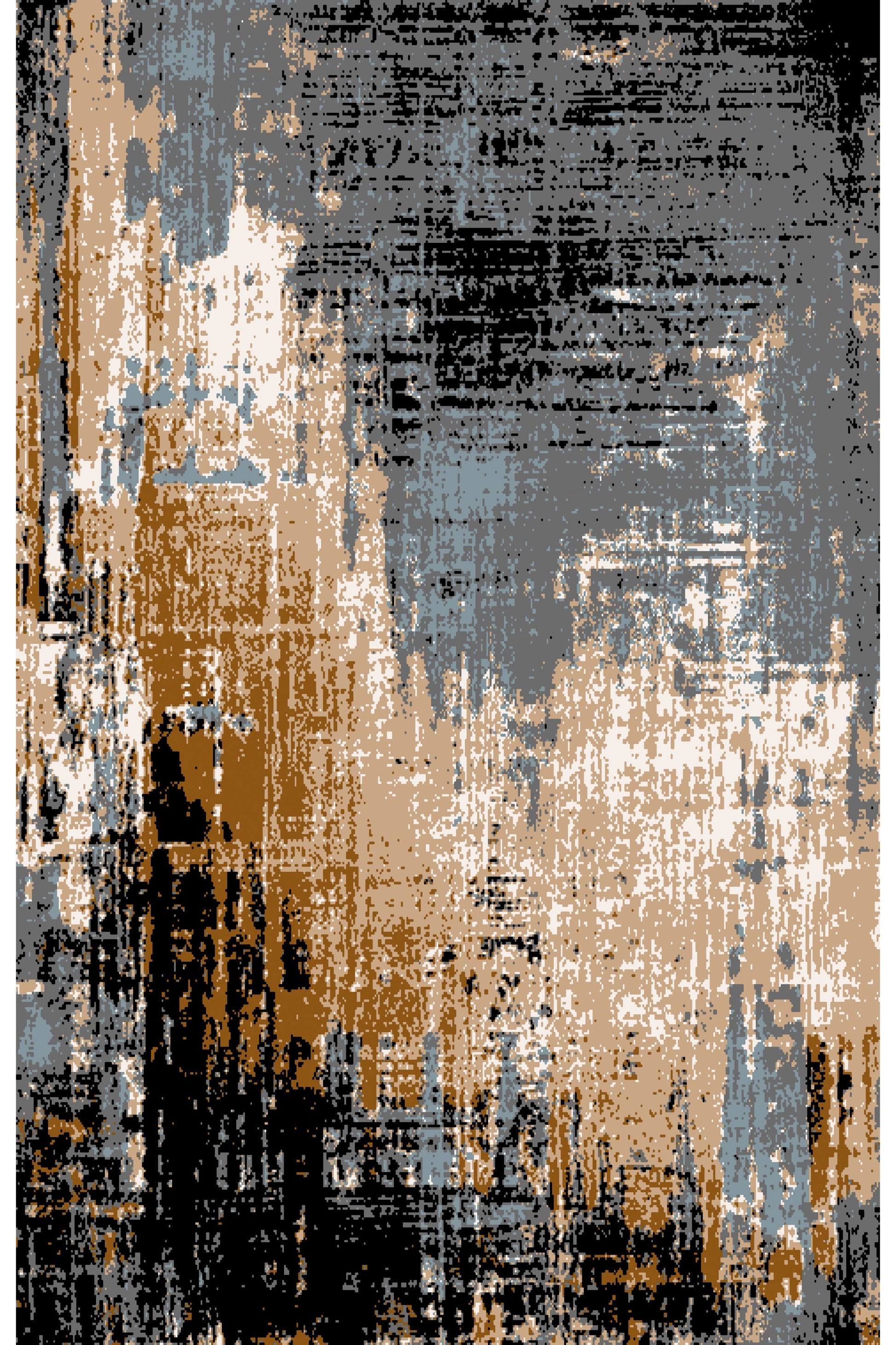 Kameleon Boho 17 Rug – washable, anti-slip felt rubber, eco-friendly custom design