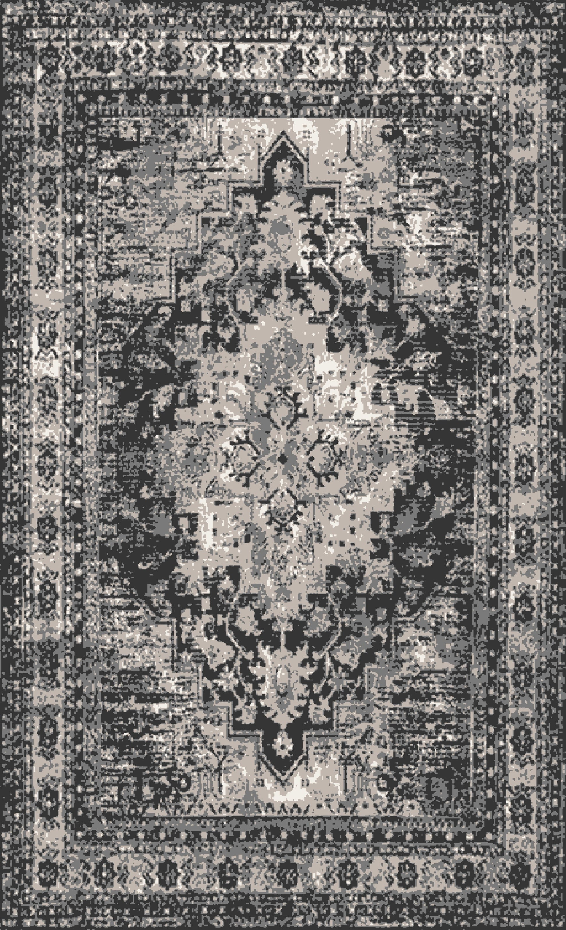 Kameleon Boho 19 Rug – washable, anti-slip felt rubber, eco-friendly custom design