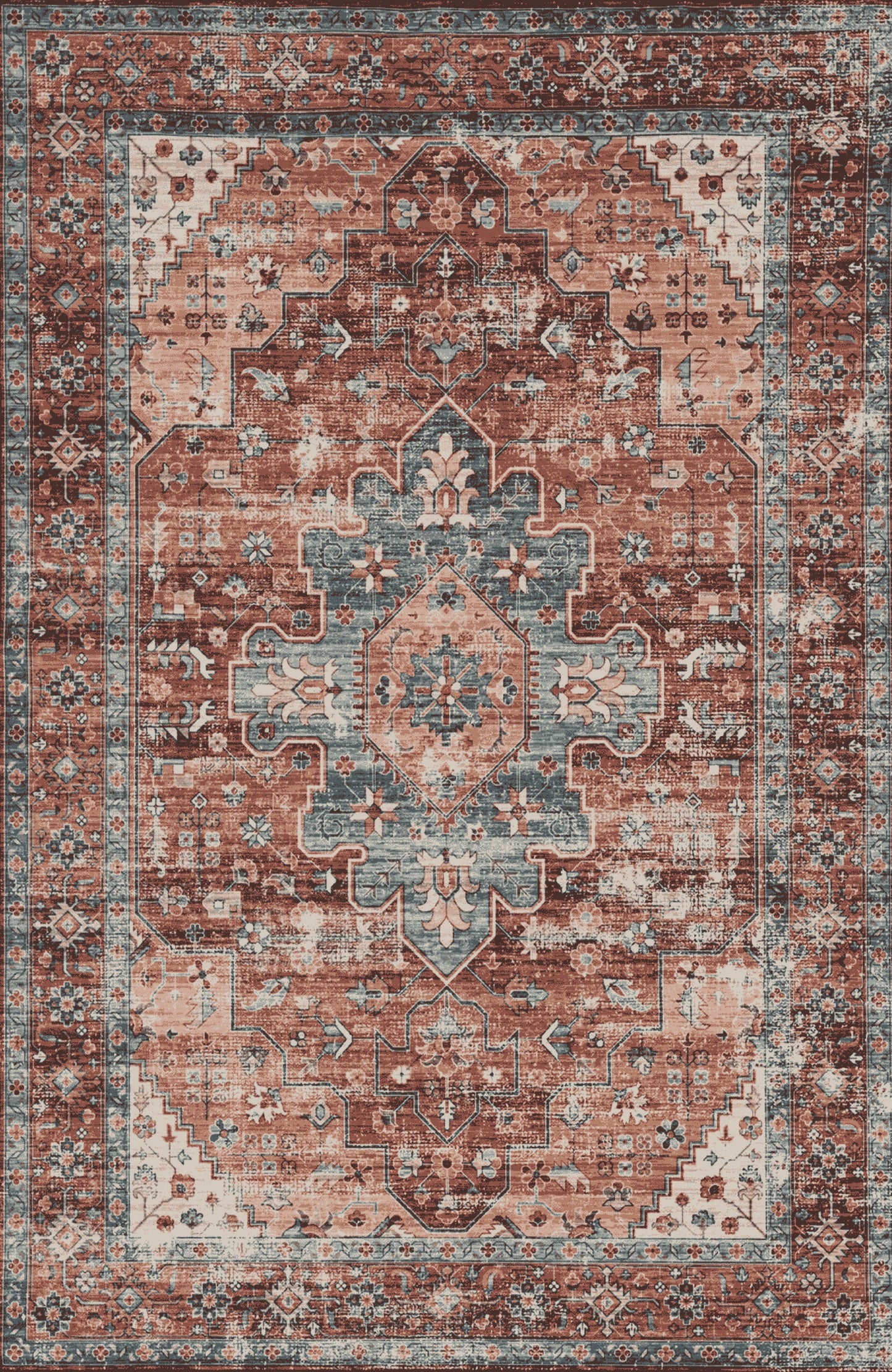 Kameleon Boho 22 Rug – washable, anti-slip felt rubber, eco-friendly custom design