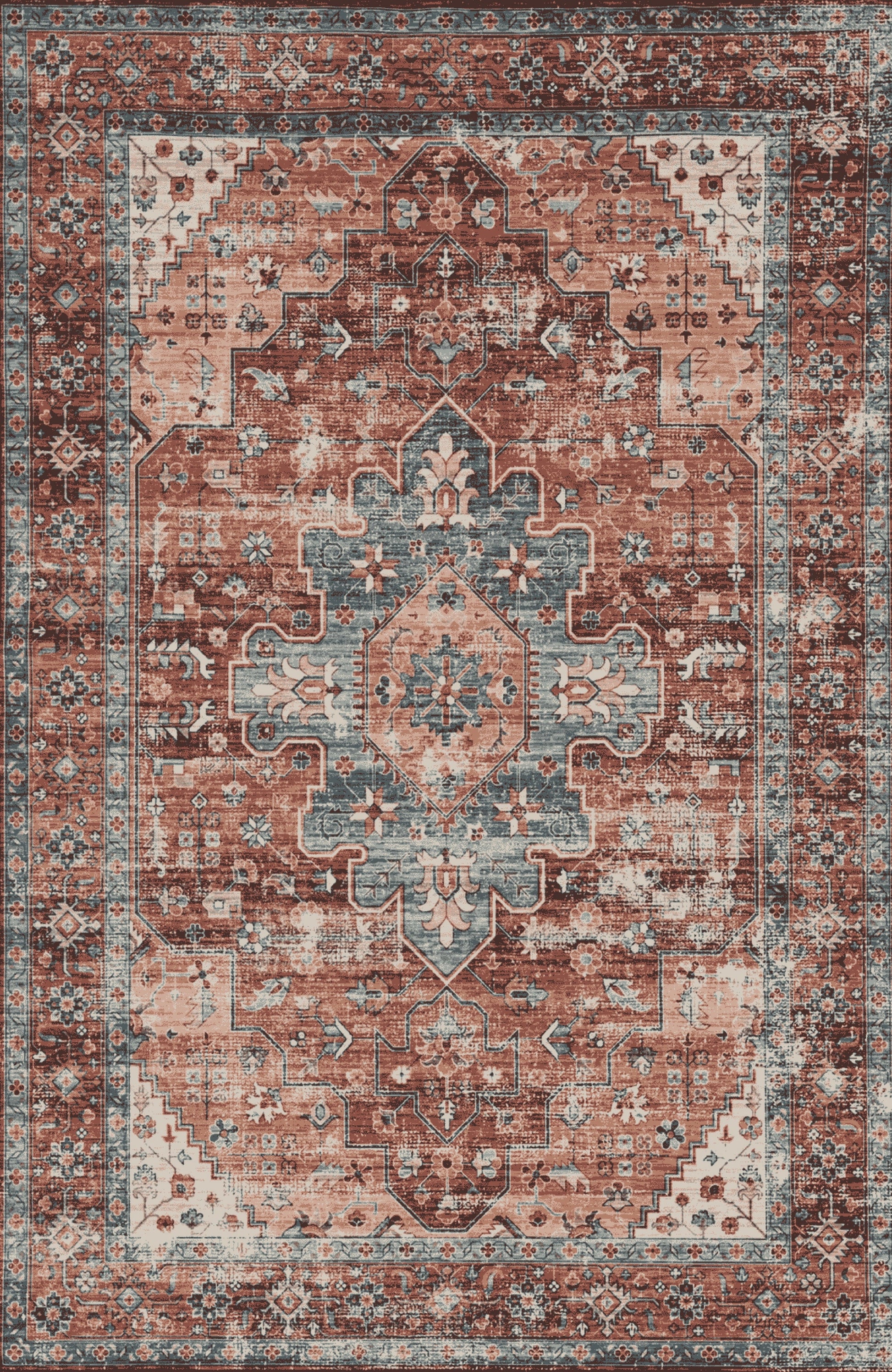 Kameleon Boho 22 Rug – washable, anti-slip felt rubber, eco-friendly custom design