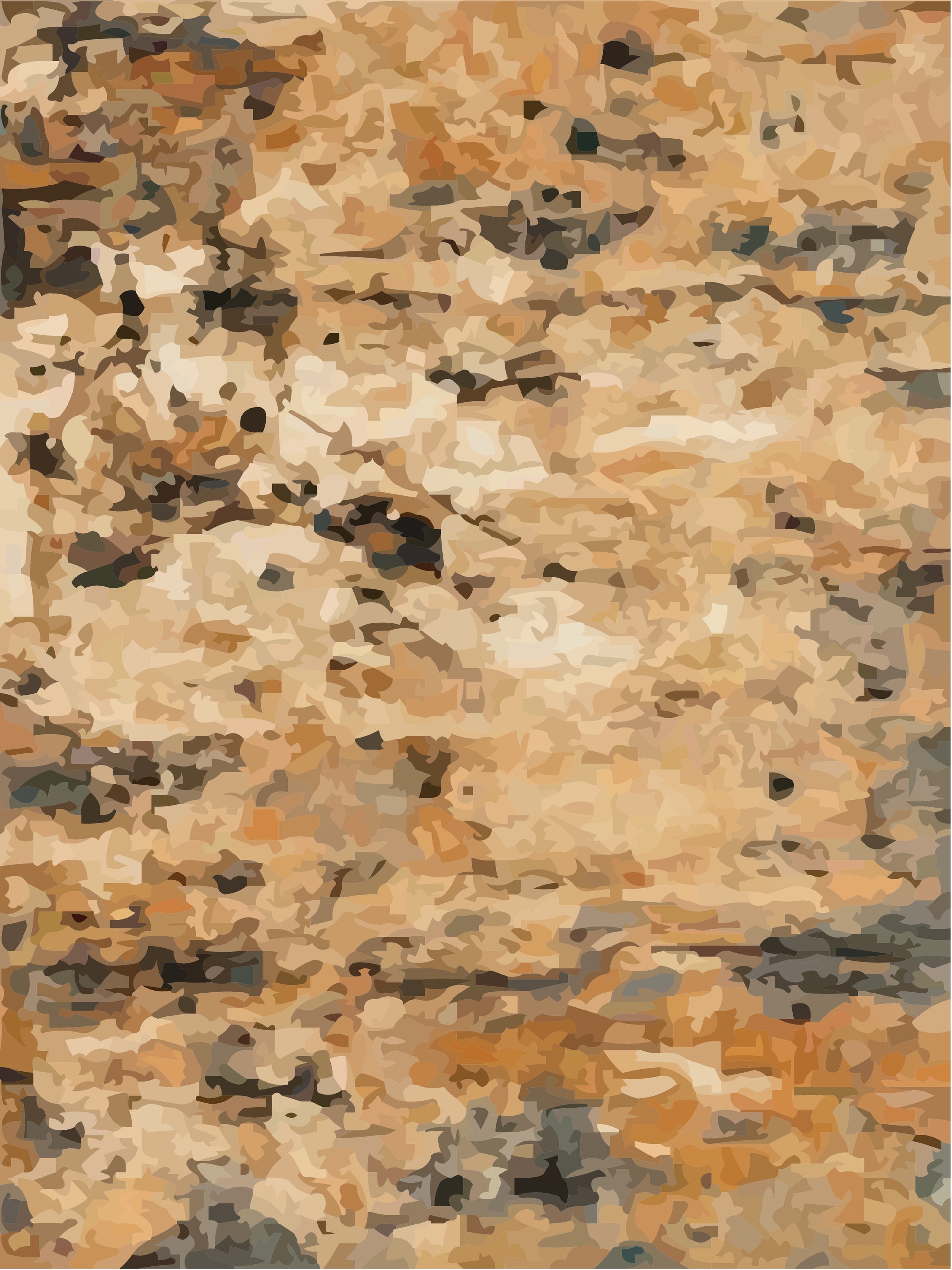 Kameleon Boho 28 Rug – washable, anti-slip felt rubber, eco-friendly custom design