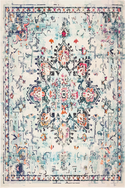 Kameleon Boho 34 Rug – washable, anti-slip felt rubber, eco-friendly custom design