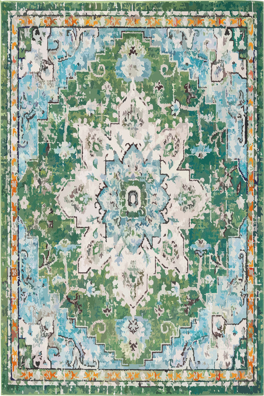 Kameleon Boho 37 Rug – washable, anti-slip felt rubber, eco-friendly custom design