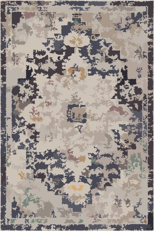 Kameleon Boho 40 Rug – washable, anti-slip felt rubber, eco-friendly custom design