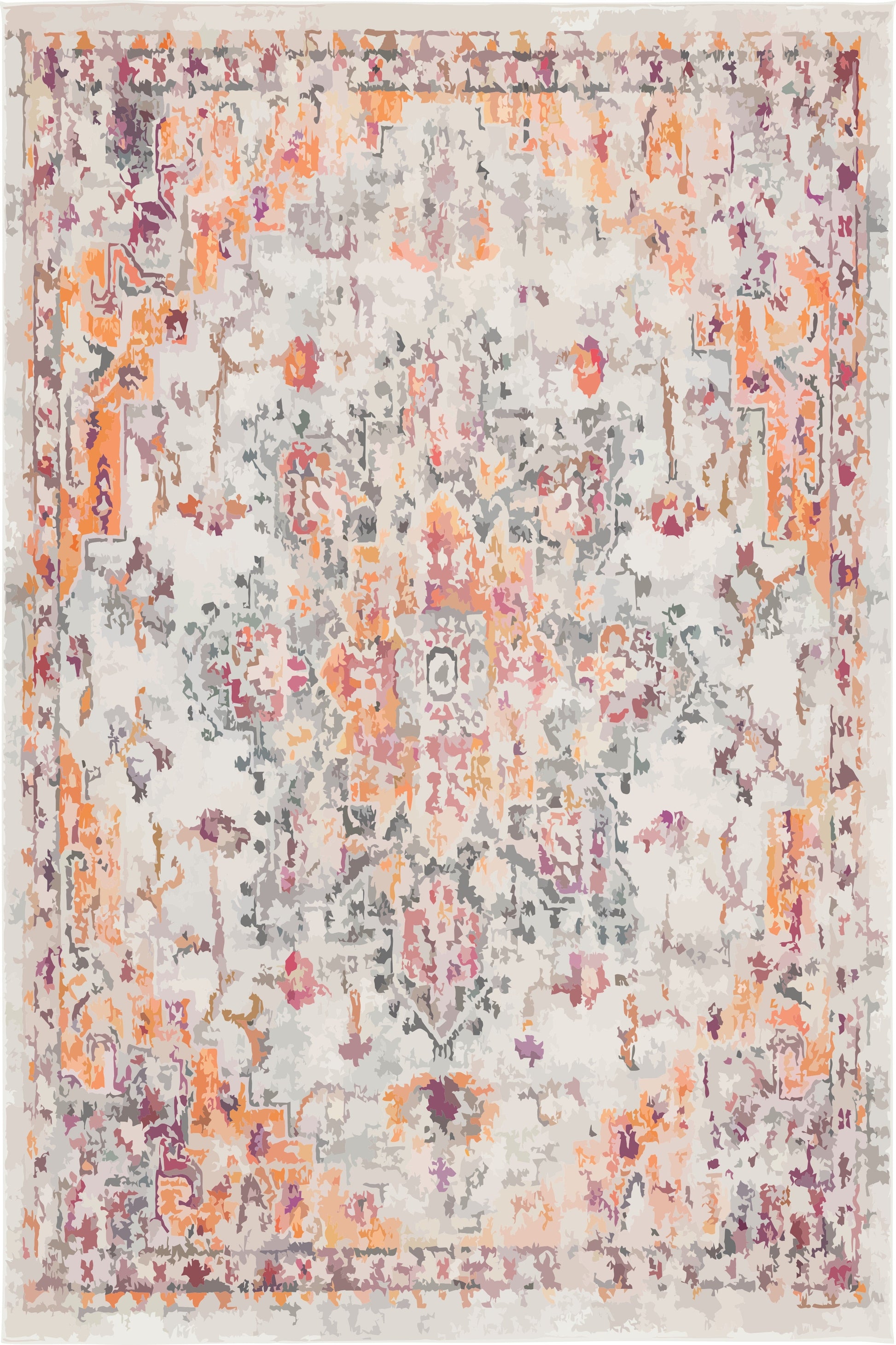 Kameleon Boho 41 Rug – washable, anti-slip felt rubber, eco-friendly custom design