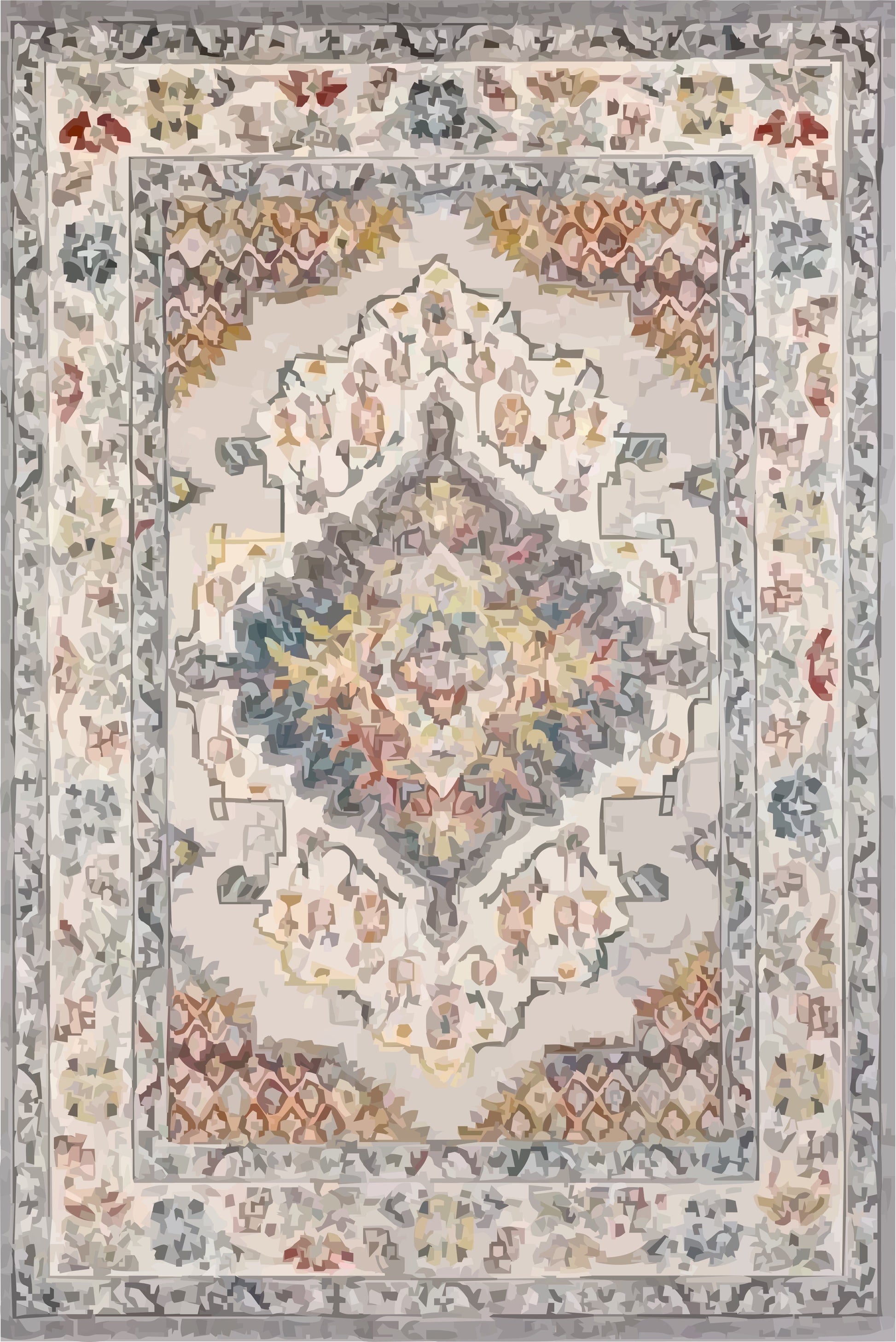 Kameleon Turkish 1 Rug – washable, anti-slip felt rubber, eco-friendly custom design