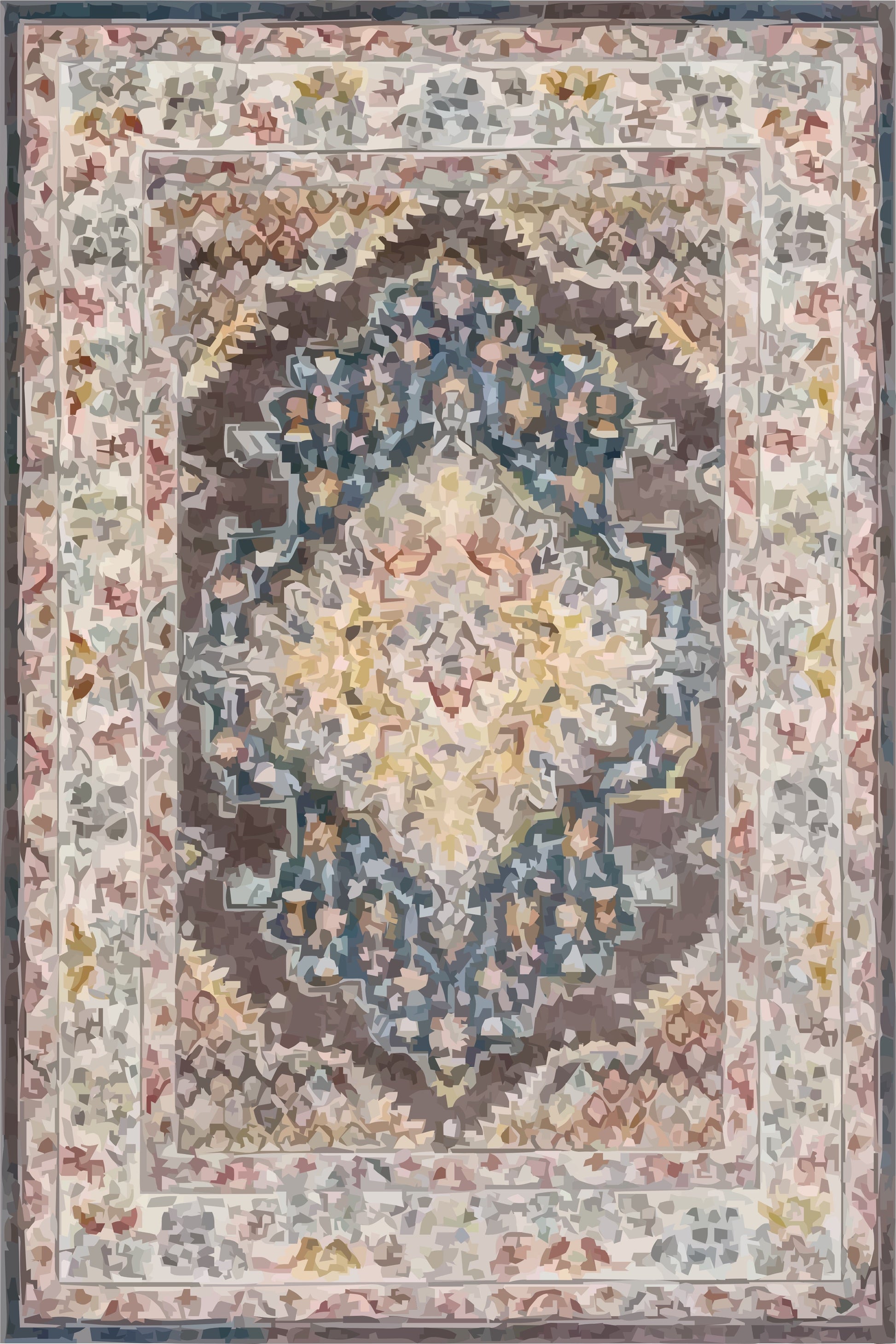 Kameleon Turkish 3 Rug – washable, anti-slip felt rubber, eco-friendly custom design