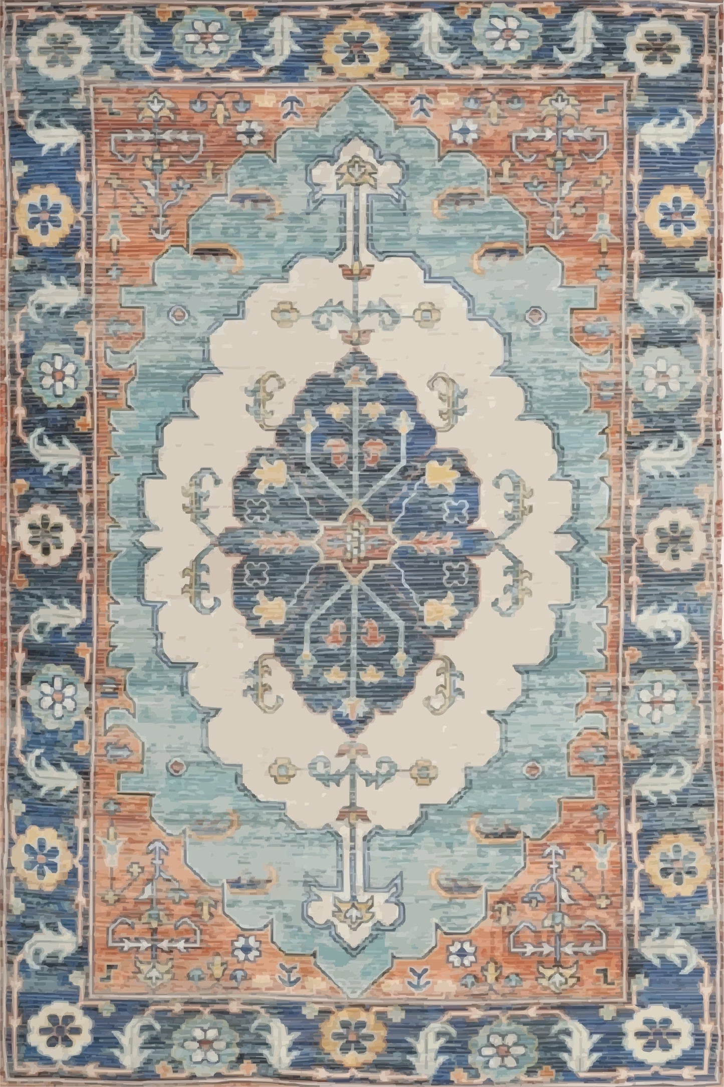 Kameleon Turkish 5 Rug – washable, anti-slip felt rubber, eco-friendly custom design