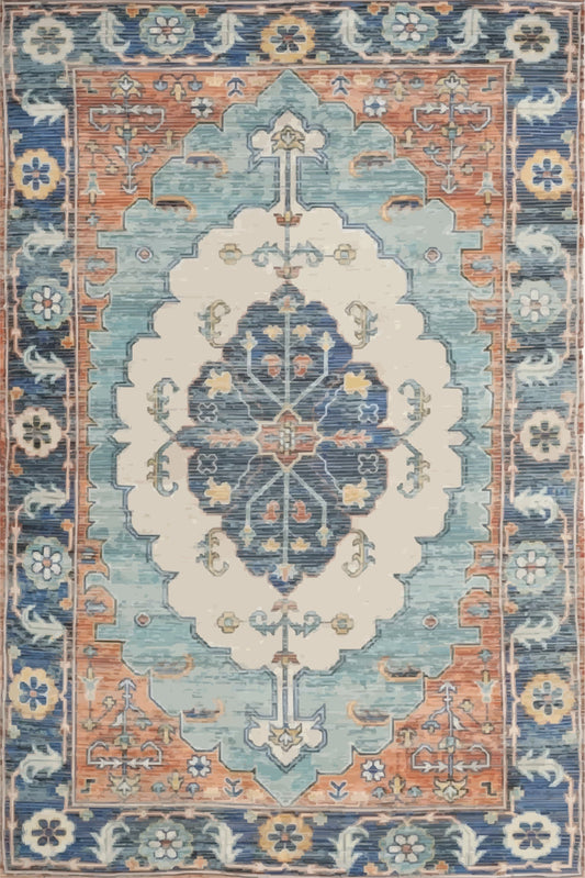 Kameleon Turkish 5 Rug – washable, anti-slip felt rubber, eco-friendly custom design