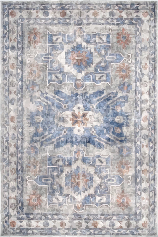 Kameleon Turkish 7 Rug – washable, anti-slip felt rubber, eco-friendly custom design