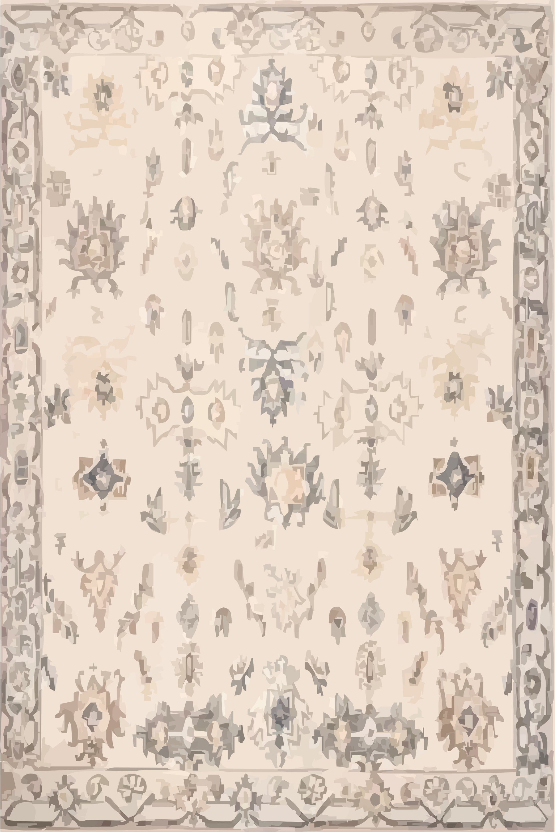 Kameleon Turkish 9 Rug – washable, anti-slip felt rubber, eco-friendly custom design