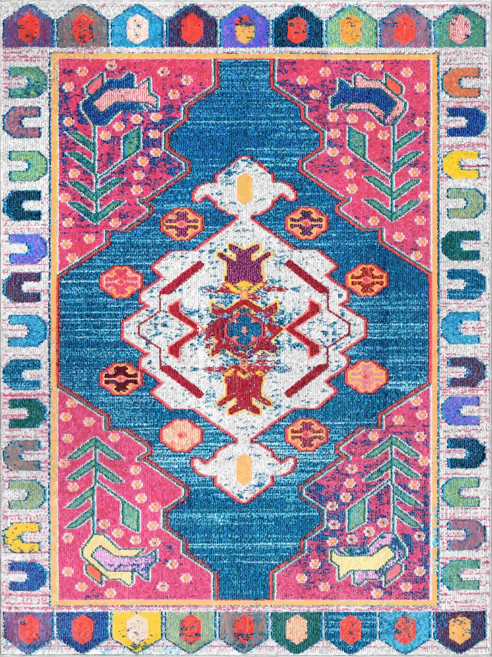 Kameleon Colorfull Rug 5 – Custom Size, Washable, Anti-Slip