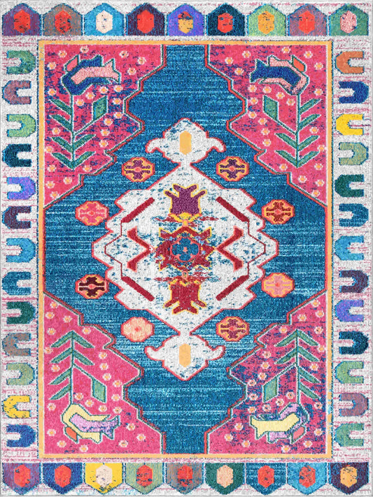 Kameleon Colorfull Rug 5 – Custom Size, Washable, Anti-Slip