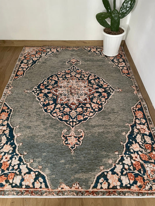 Kameleon Turkish 48 Rug – washable, anti-slip felt rubber, eco-friendly custom design