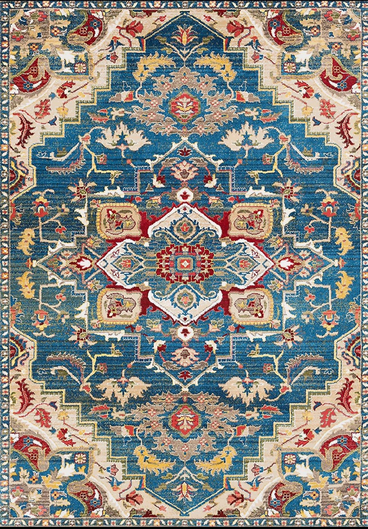 Kameleon Boho 58 Rug – washable, anti-slip felt rubber, eco-friendly custom design