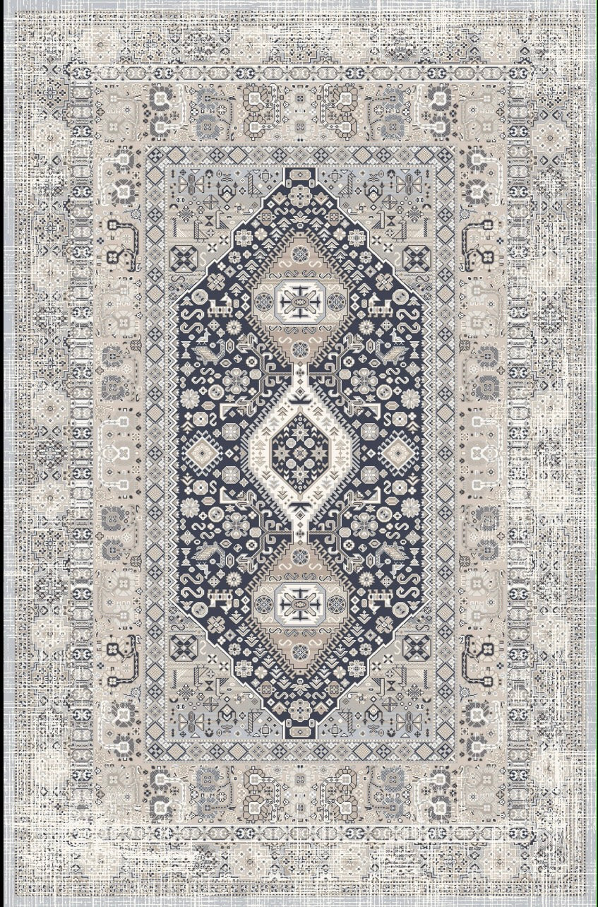 Kameleon Boho 57 Rug – washable, anti-slip felt rubber, eco-friendly custom design