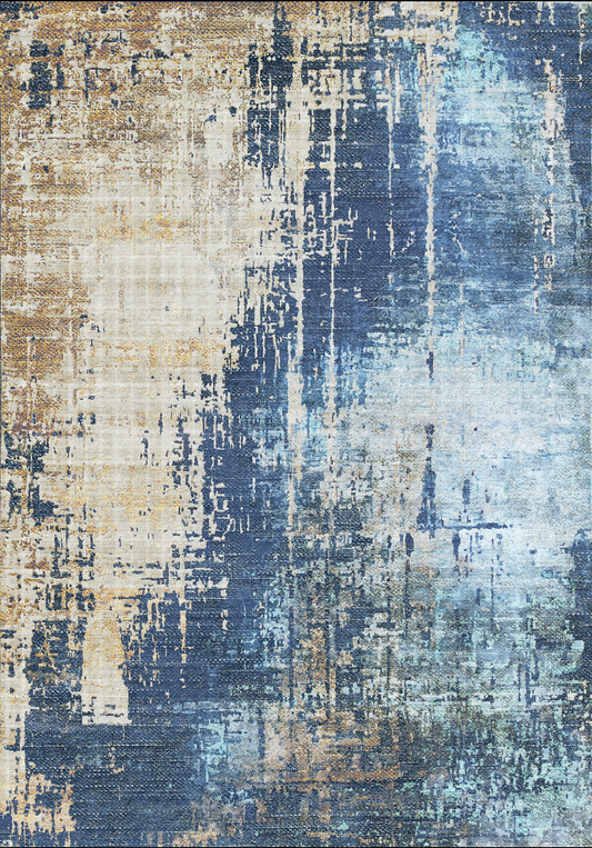 Kameleon Abstract 10 Rug | Washable Rug, Anti-Slip, Custom Size – Kameleon